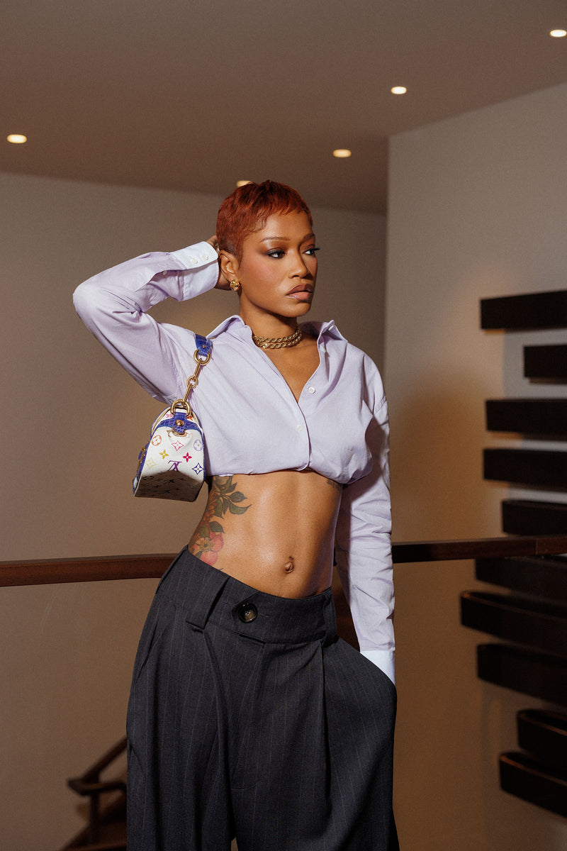 keke palmer carrying a Louis vuitton bag